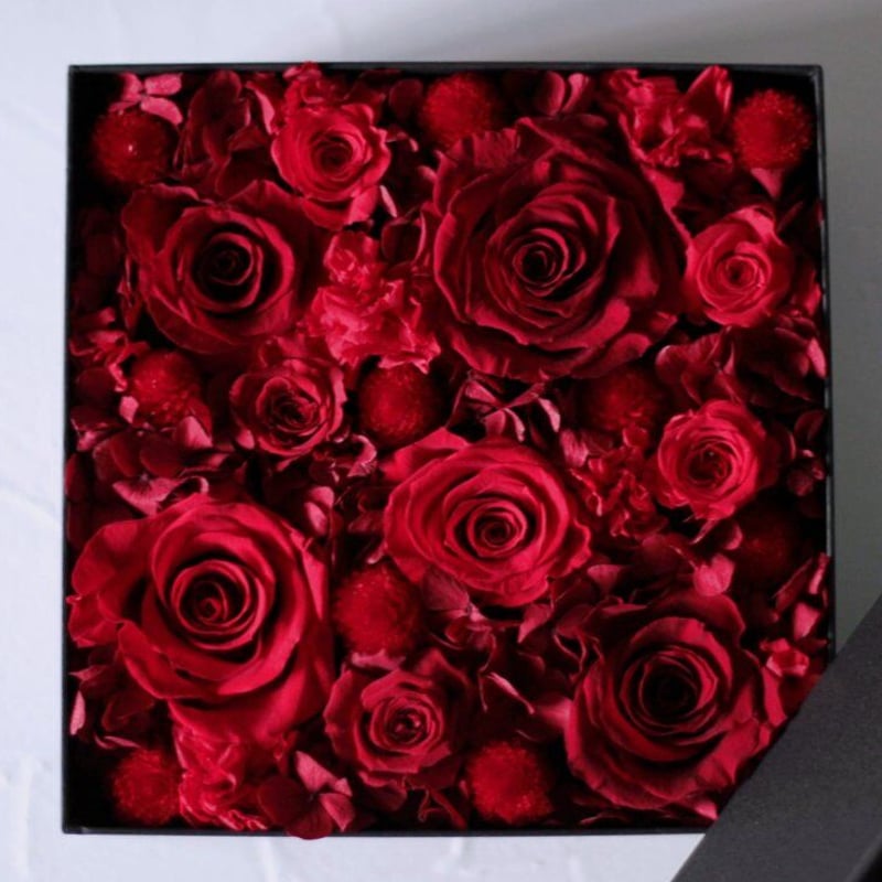 全国発送専用】プリザーブドフラワー（ボックス） | MAKOTOOKUDOMI