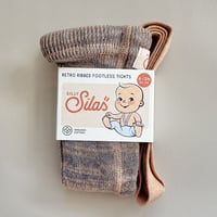 SILLY Silas /  FOOTLESS TIGHTS WITH BRACES 《  Charcoaly brown 》
