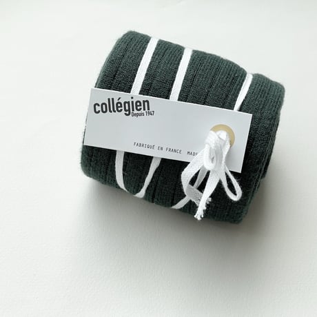 Collégien   / Ribbed Knee-high Socks《 Forest 》