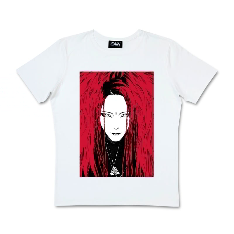 アクリル画　作者不明　ビンテージ 再販 hide x 上條淳士 Type : RED / WHITE | GAIN TOKYO