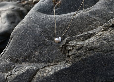 《Geo-Collection》 Angel L001 (NECKLACE) K10 South Sea Pearl