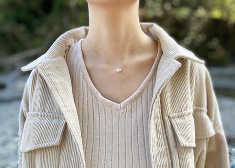 《Geo-Collection》 Angel Heart (NECKLACE)K10 South Sea Pearl