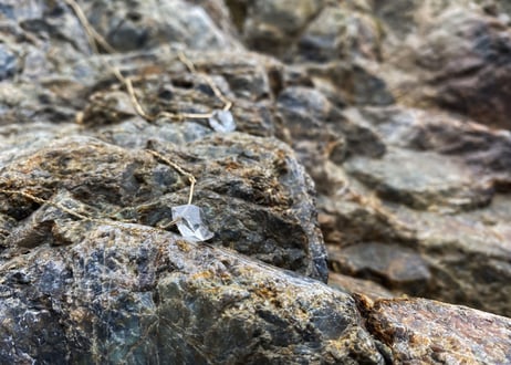《Geo-Collection》 Clear Air Cristal (NECKLACE) K10 Herkimer Diamond