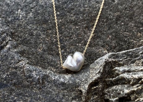 《Geo-Collection》 Angel Heart (NECKLACE)K10 South Sea Pearl