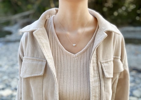 《Geo-Collection》 Angel Heart (NECKLACE)K10 South Sea Pearl