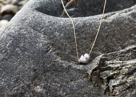 《Geo-Collection》 Angel Heart (NECKLACE)K10 South Sea Pearl