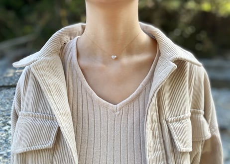 《Geo-Collection》 Angel Heart (NECKLACE)K10 South Sea Pearl
