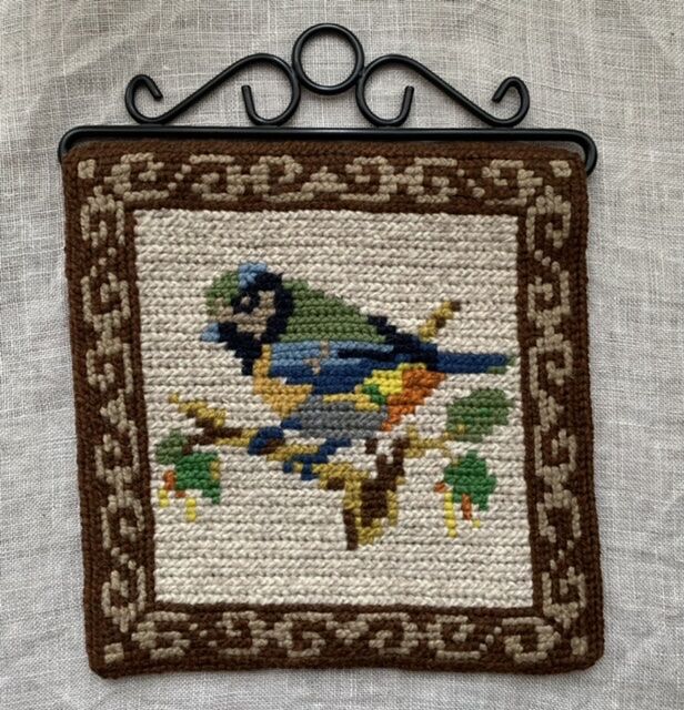 北欧ヴィンテージ刺繍壁掛け 北欧ヴィンテージ刺繍壁掛け