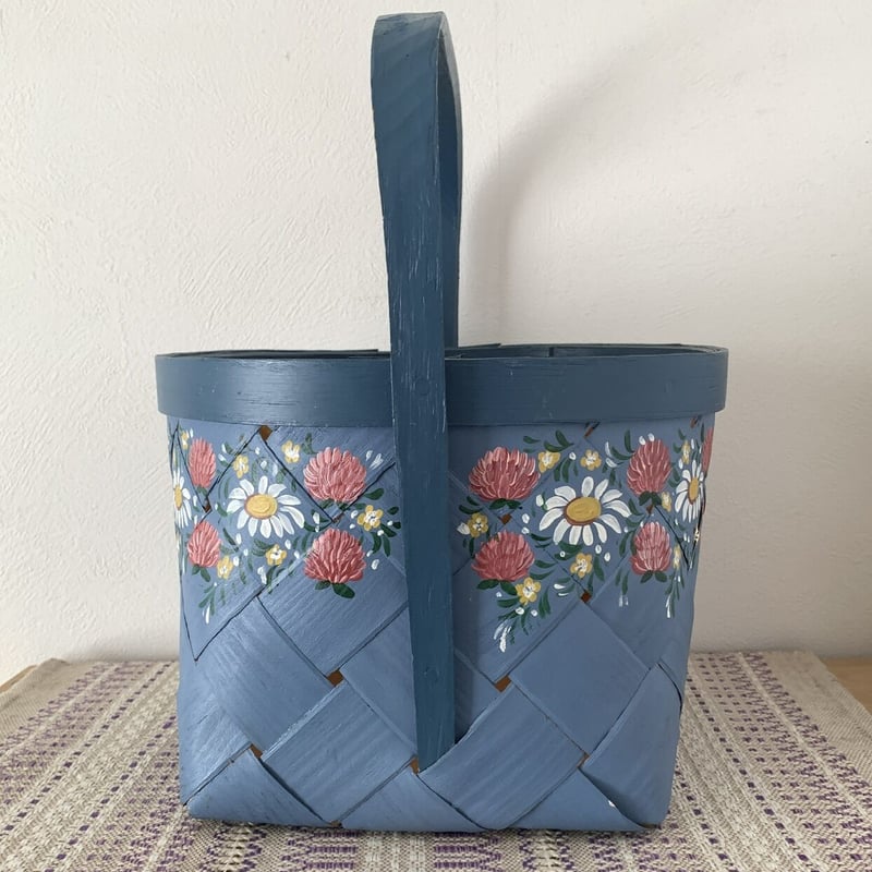 little north 56] スウェーデン 花のトールペイントのパイン材