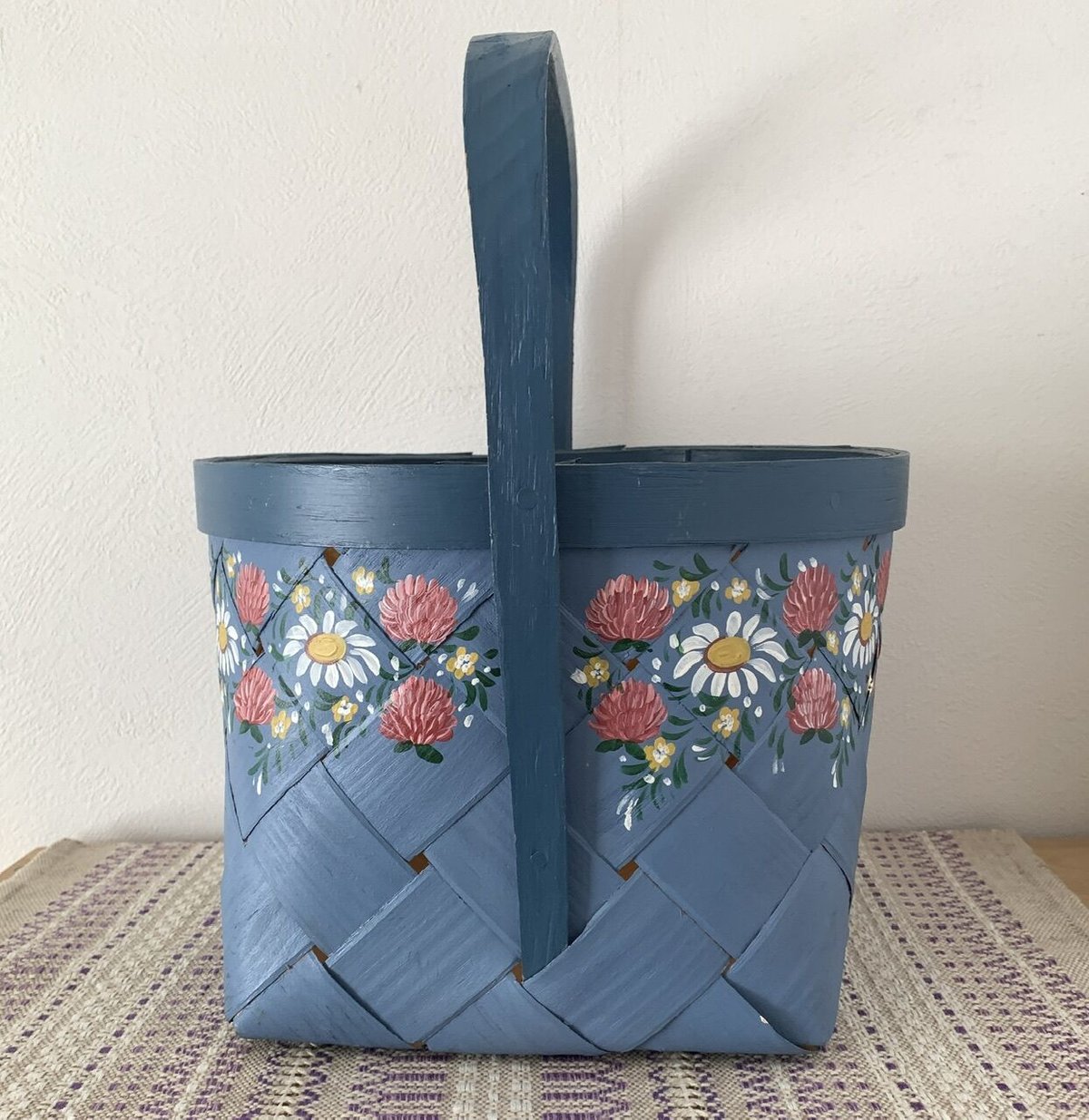 little north 56] スウェーデン 花のトールペイントのパイン材