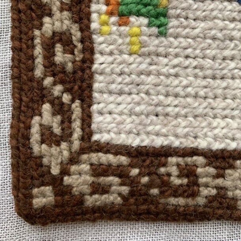 Dala Treasures 15] スウェーデン ツヴィスト刺繍の鳥の壁かけA | Swe