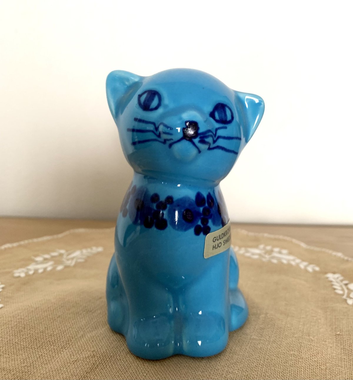 スコティッシュテリア貯金箱(ブルー) スウェーデン 【希少】