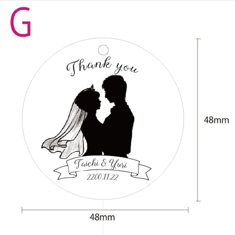 サンキュータグ　プチギフト 結婚式 ウェディング