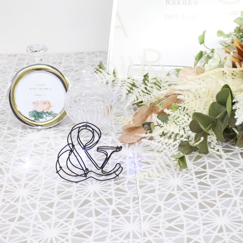 ＆」オブジェ 前撮り 前撮りアイテム ウェルカムグッズ | 結婚式