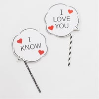 「ILOVE YOU」「I NOW」プロップス