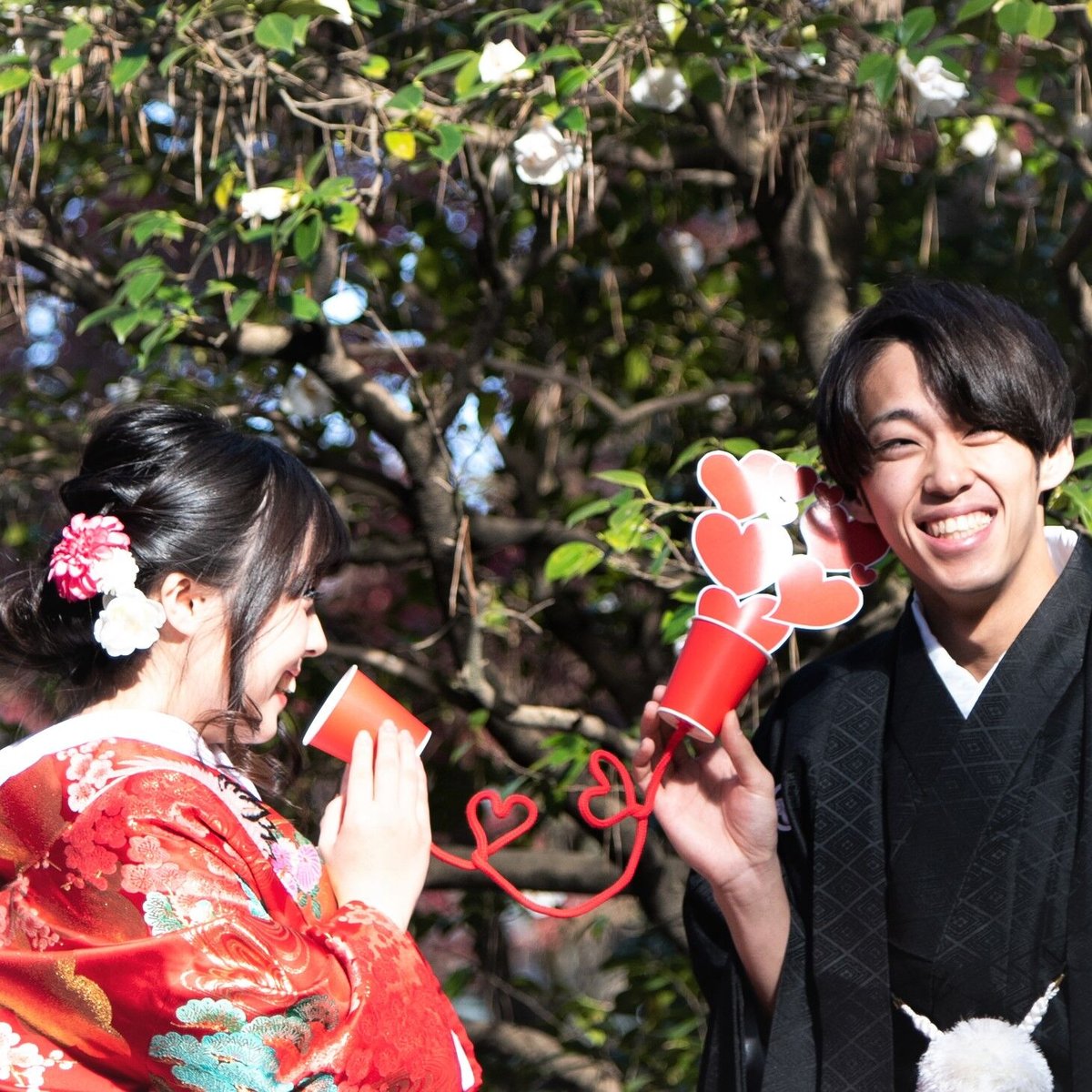 贅沢セットで5万円？！】前撮り小物ガーランド糸電話変身棒