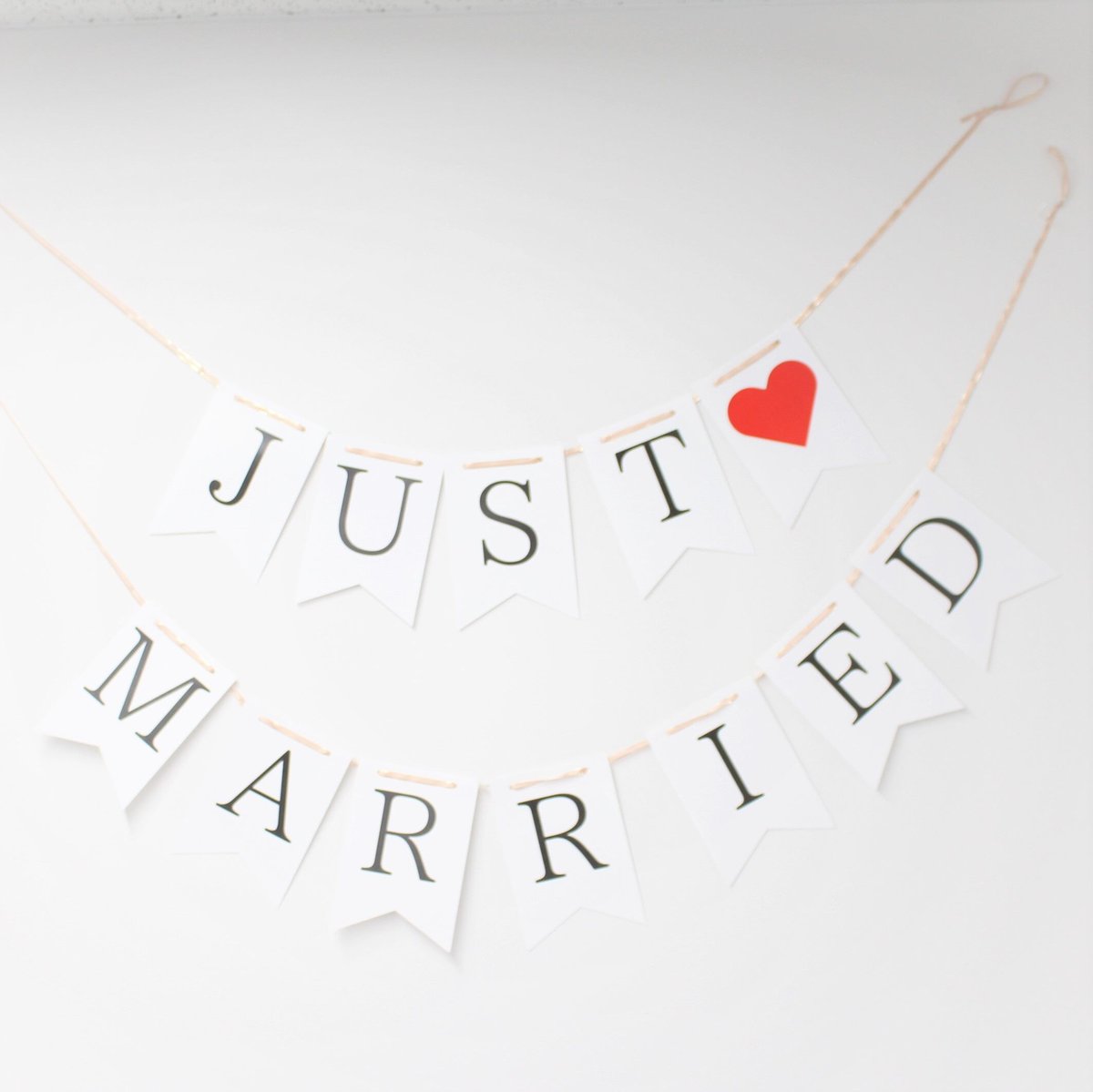 just marriedガーランド マーメイドカット | 結婚式前撮りアイテム  