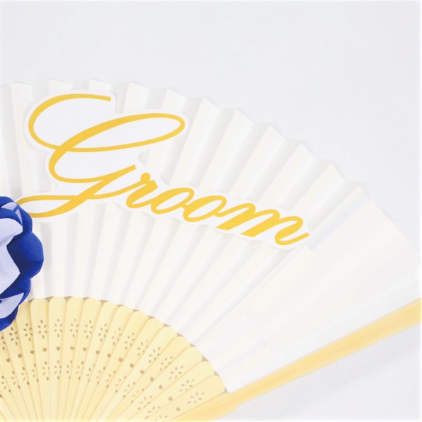 Groom&Bride 扇子プロップス(ラメ無し) | 結婚式前撮り Groom&Bride 扇子プロップス(ラメ無し) | 結婚式前撮り