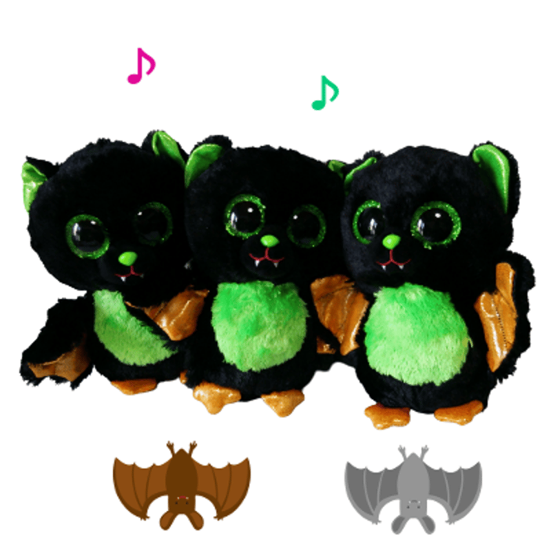 可愛い黒コウモリのぬいぐるみ(小さめ) | LOVE BAT