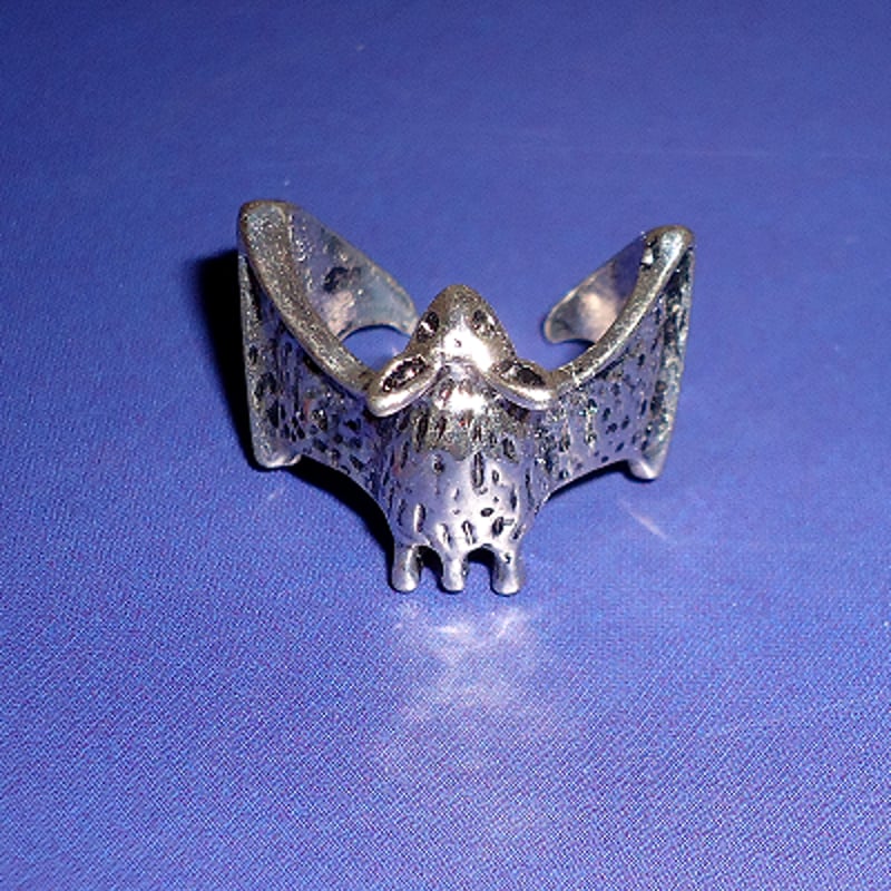 アンティーク 韓国 デザイン スターリング シルバー コウモリ模様 リング アンティーク 韓国 デザイン スターリング シルバー コウモリ模様
