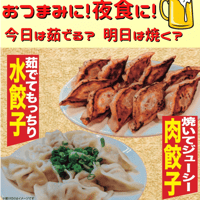 肉餃子、水餃子　18個