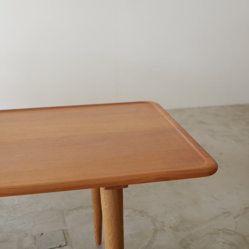 Hans J. Wegner / AT11 ソファテーブル（ teak / oak ） | 𝐟