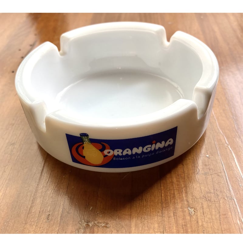 オランジーナの灰皿 フランス蚤の市のビンテージ お香のお皿にも