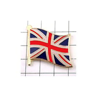 ピンバッジ イギリス の 国旗 デラックス薄型キャッチ付き ユニオンジャック 英国 ピンズ  ピンバッチ