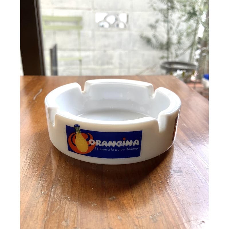 オランジーナの灰皿 フランス蚤の市のビンテージ お香のお皿にも