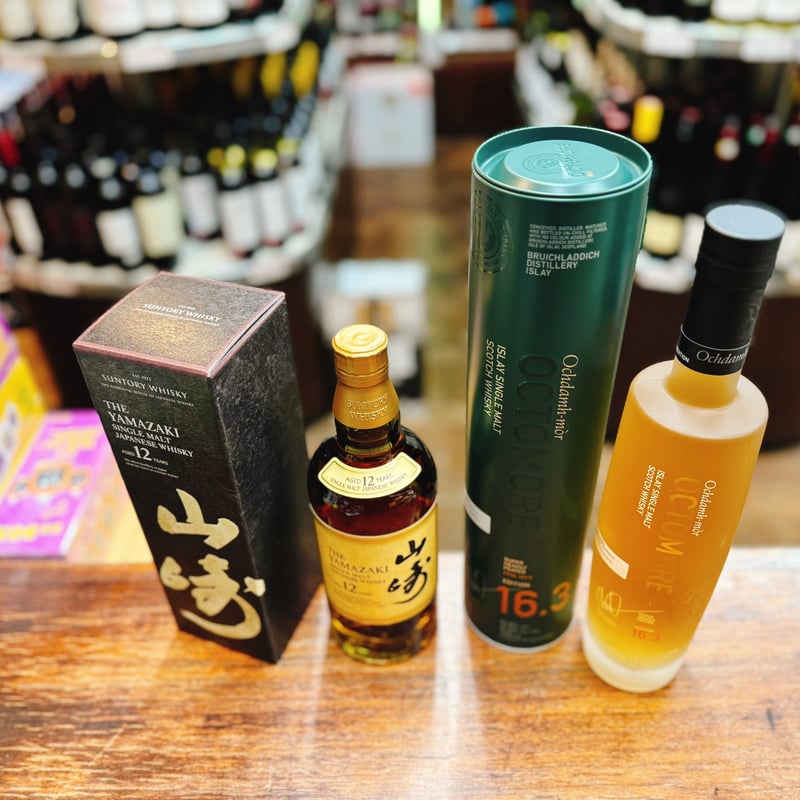 サントリーシングルモルトウイスキー 山崎12年 ＆ オクトモア 16.3 2本