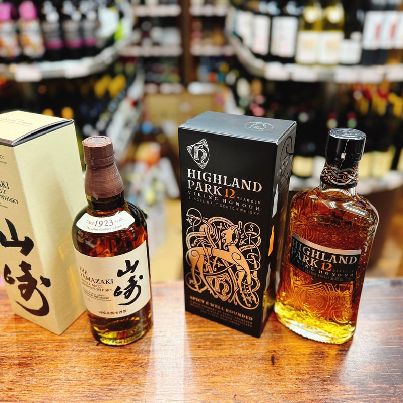 サントリー シングルモルトウイスキー 山崎 ＆ ハイランドパーク 12年