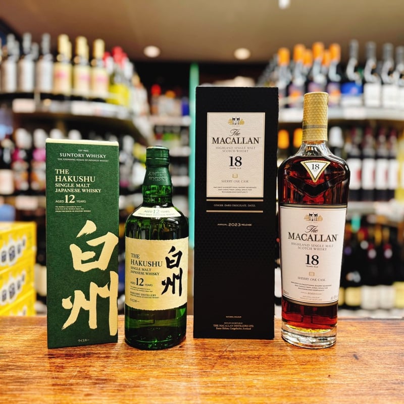 サントリー シングルモルトウイスキー 白州 12年 ＆ ザ・マッカラン