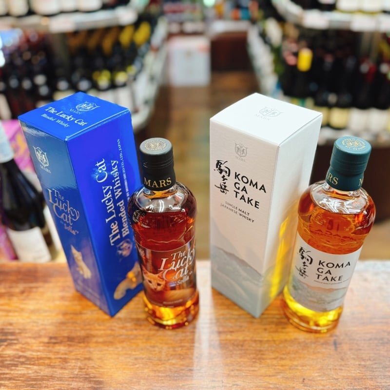 ザ・ラッキーキャット ソラ ＆ シングルモルト駒ヶ岳 2本飲み比べ