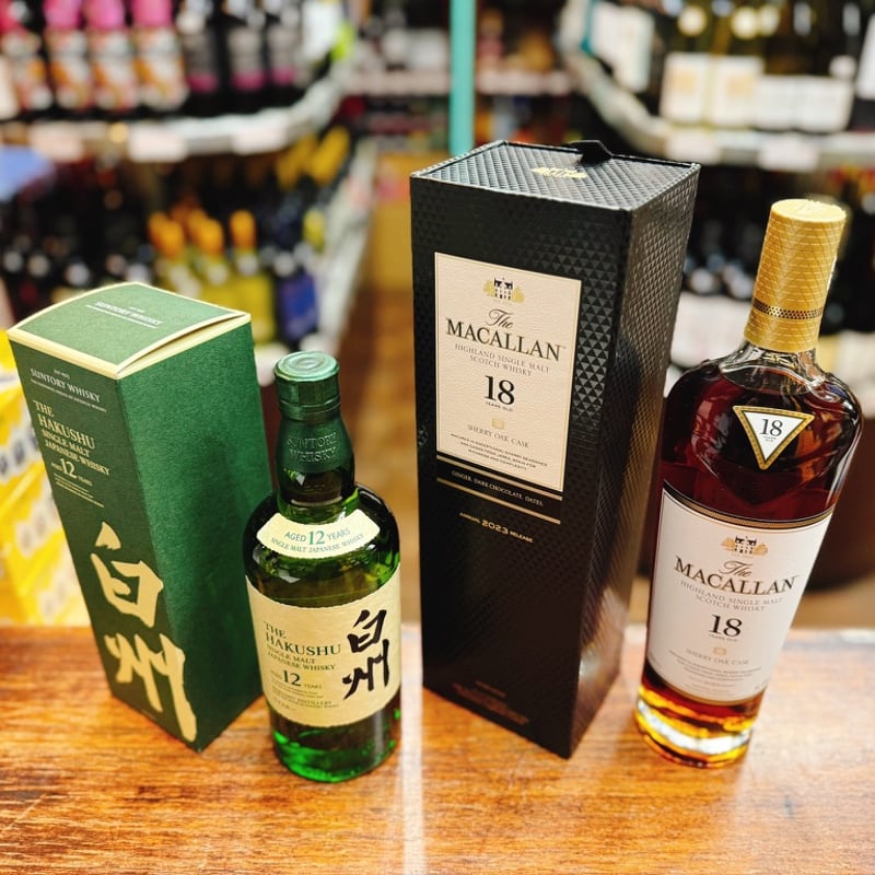サントリー シングルモルトウイスキー 白州 12年 ＆ ザ・マッカラン