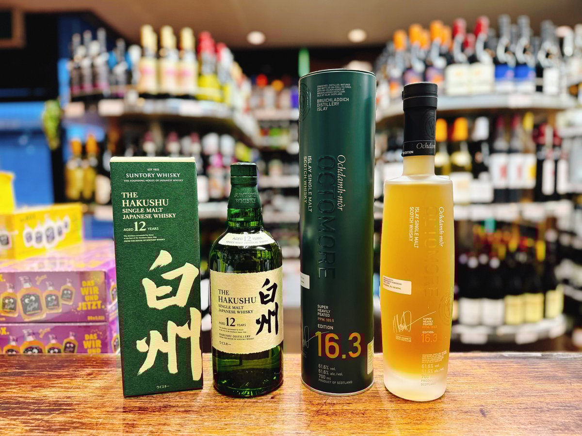 サントリー シングルモルトウイスキー 白州 12年 ＆ オクトモア 16.3