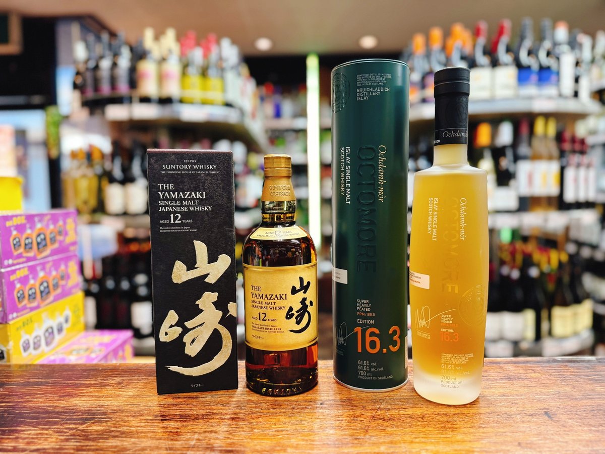 サントリーシングルモルトウイスキー 山崎12年 ＆ オクトモア 16.3 2本