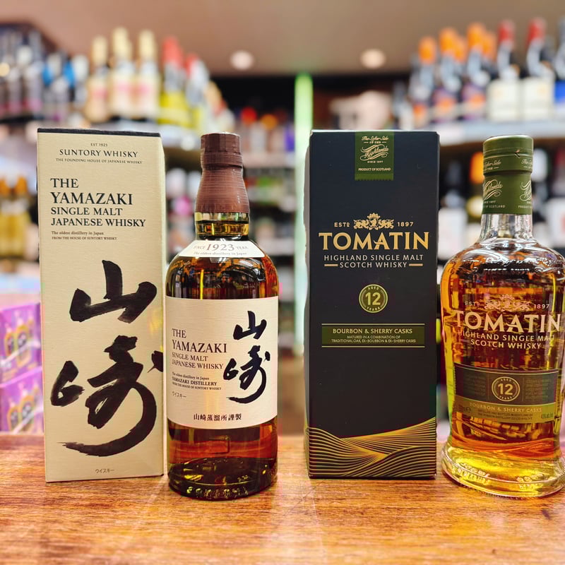 サントリー シングルモルトウイスキー 山崎 ＆ トマーティン 12年 2本