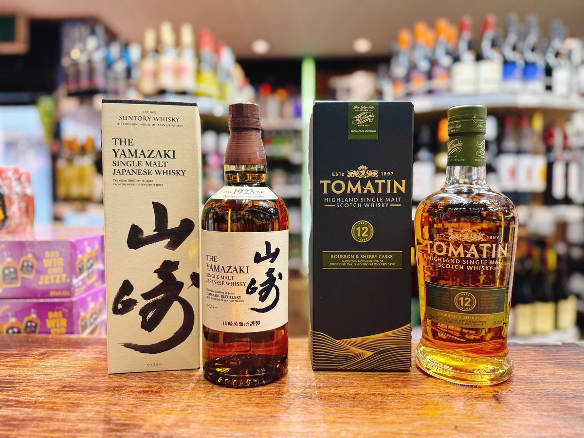 サントリー シングルモルトウイスキー 山崎 ＆ トマーティン 12年 2本