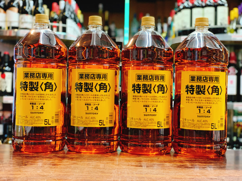 サントリー 特製 ＜角＞ 業務店専用 40度 5Lペットボトル 4本（1