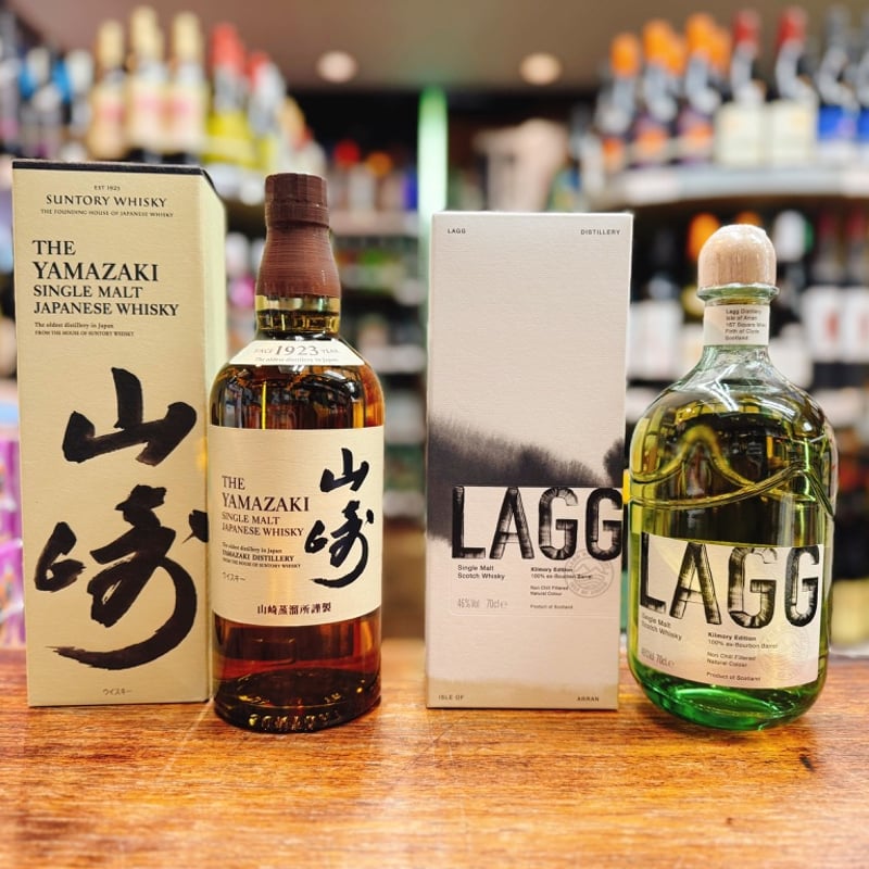 サントリー シングルモルトウイスキー 山崎 ＆ ラグ キルモリー
