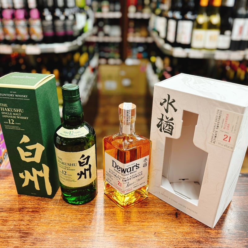 サントリー シングルモルトウイスキー 白州 12年 ＆ デュワーズ
