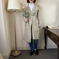 Vintage glen check trench coat