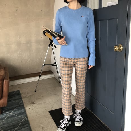 Used polo french blue rib knit