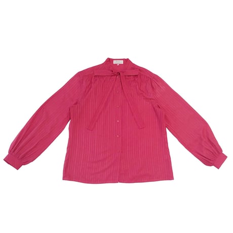 Raspberry pink ribbon  blouse