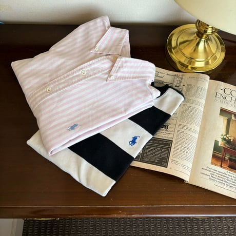 Ralph Lauren baby pink stripe shirt