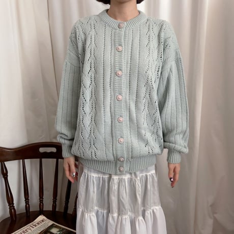 Vintage baby mint cardigan