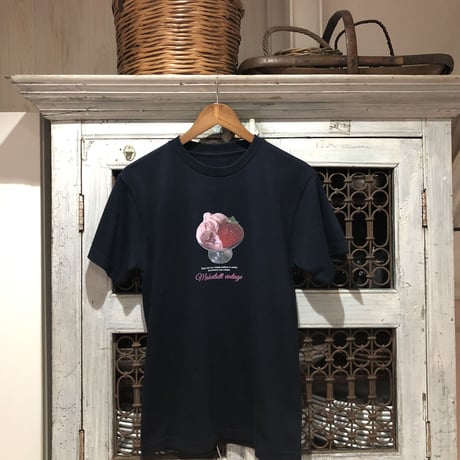 strawberry ice cream T <navy>