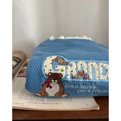 Vintage bear embroidery sweat