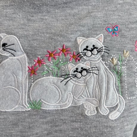 Vintage gray 3cat wappen sweat