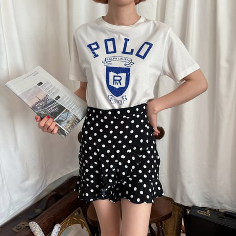 Used polo print design T-shirt